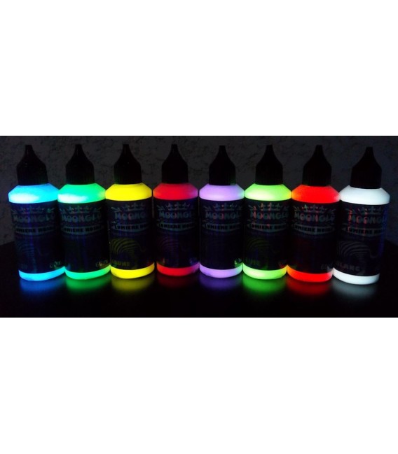 Peinture fluorescente - Peinture fluo ultra lumineuse - Lumière noire
